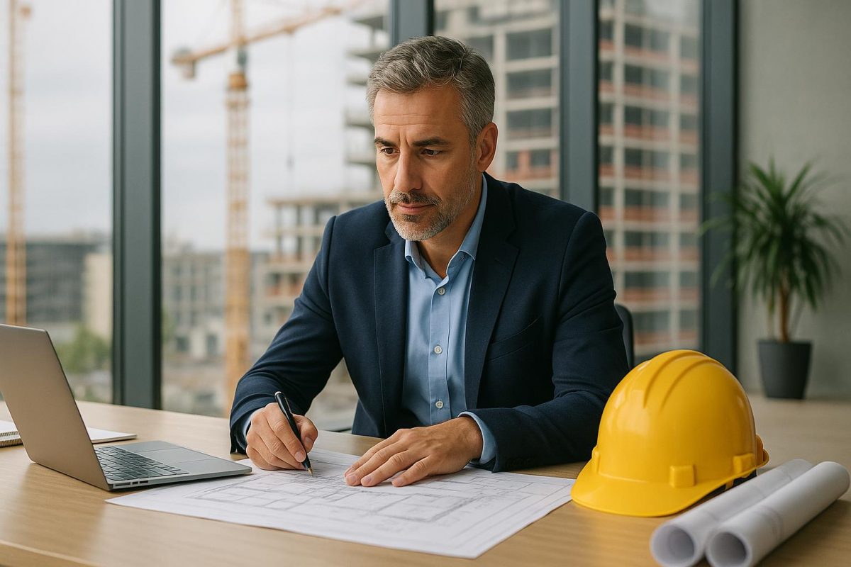 Chef de projet immobilier externalisé gérant un projet immobilier